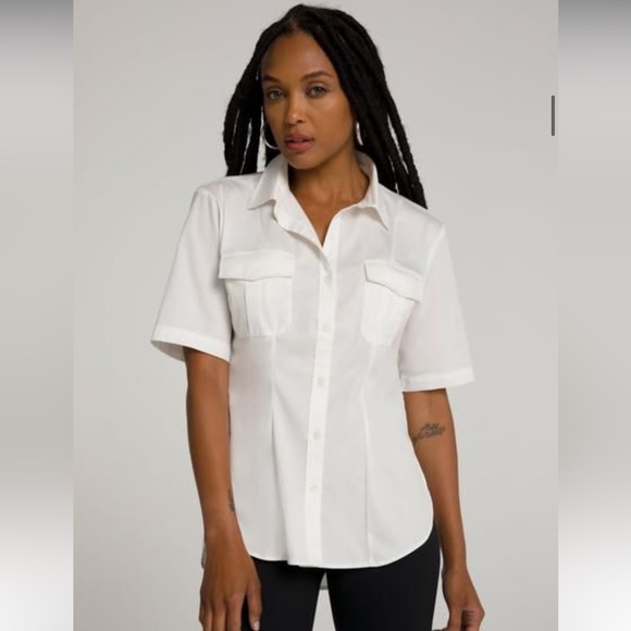 Good American Tops - NWT Good American Cinched Tunic Shirt